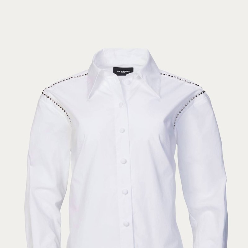 The Kooples Studded Shirt In White