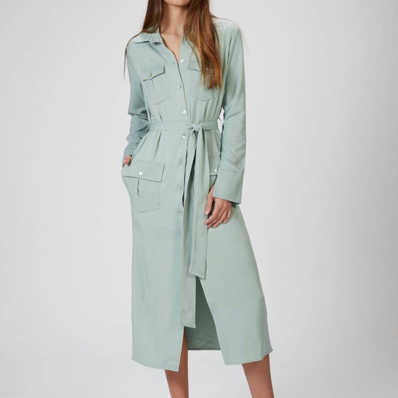 Shop The Line By K Bree Trench Dress In Green