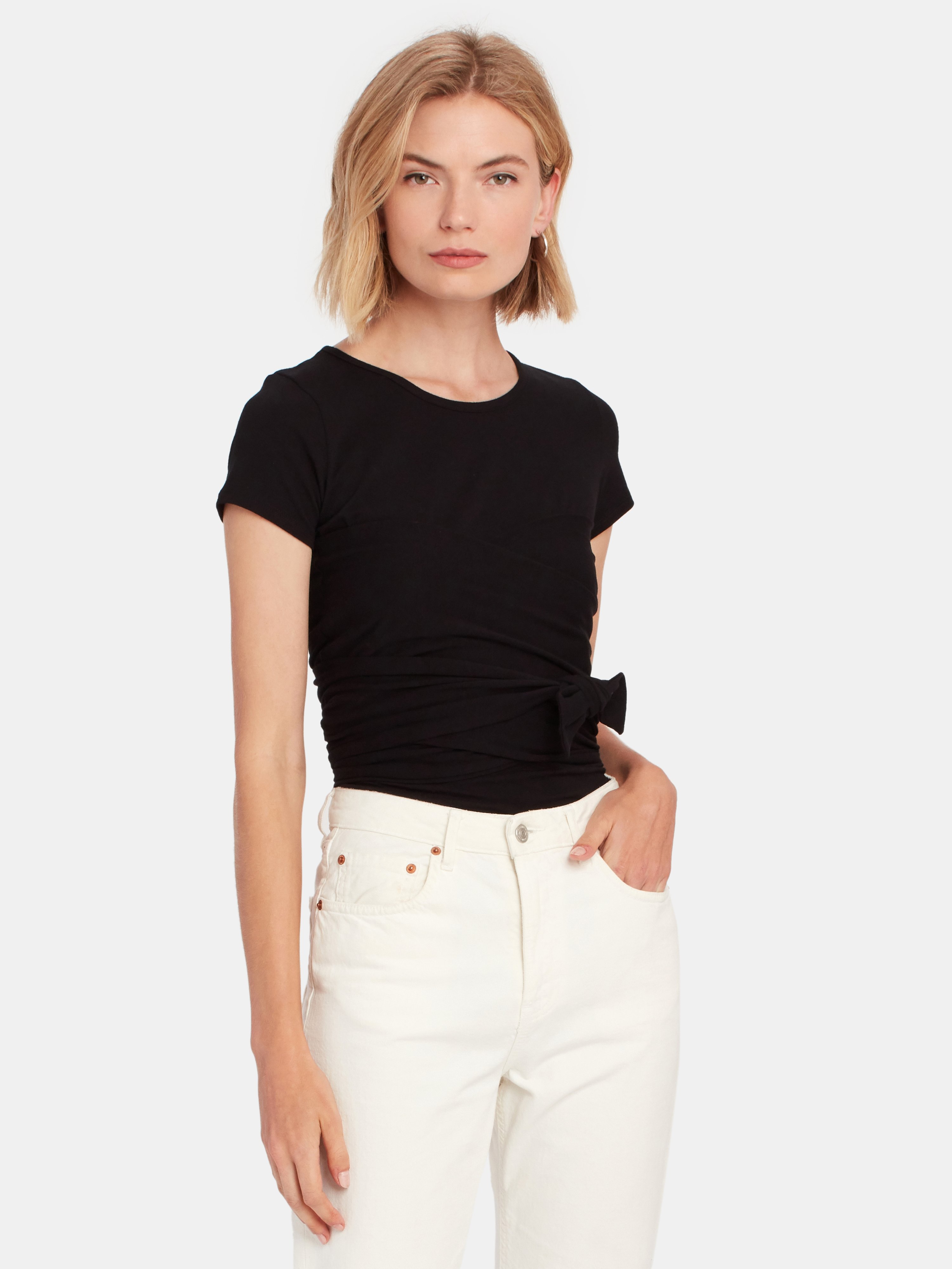THE LINE BY K THE LINE BY K JEANNE WRAP T-SHIRT