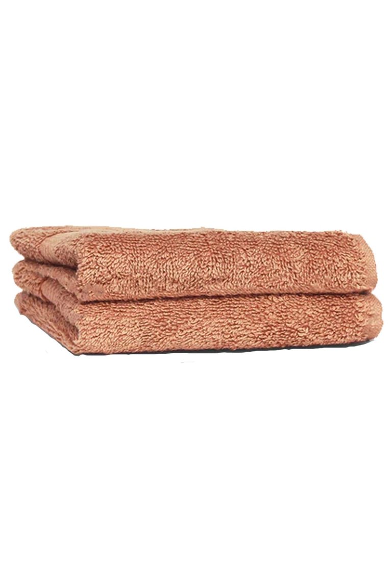Loft Combed Cotton Face Towel, Pack Of 2 - Blush - Blush