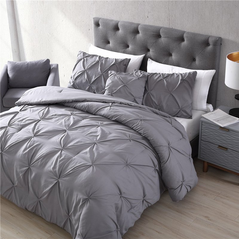 The Nesting Company Spruce 4 Piece Comforter Set In Grey