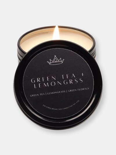 The Noble Brand Green Tea + Lemongrass Soy Candle product