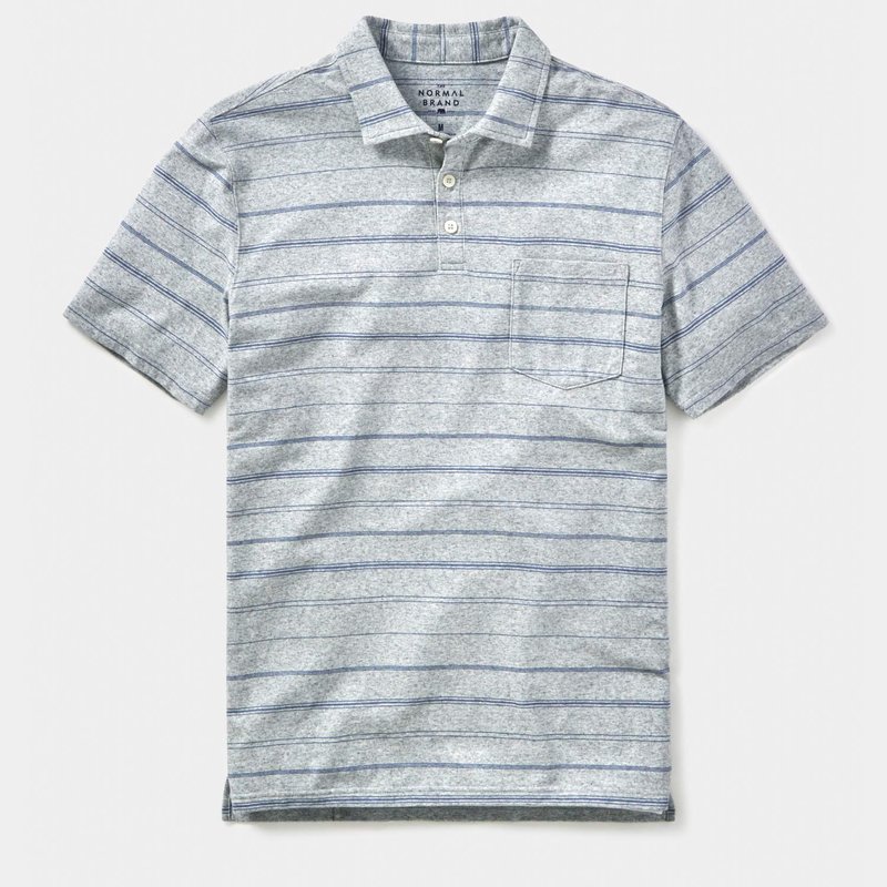The Normal Brand Active Puremeso Polo In Grey
