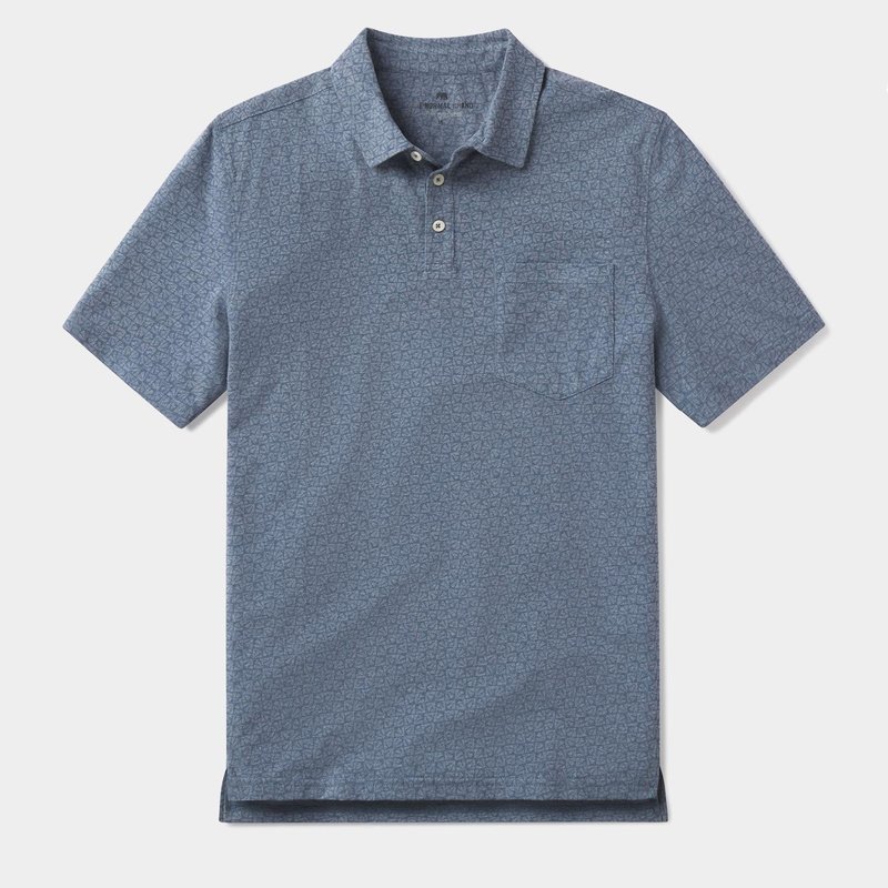 Shop The Normal Brand Active Puremeso Print Polo In Blue