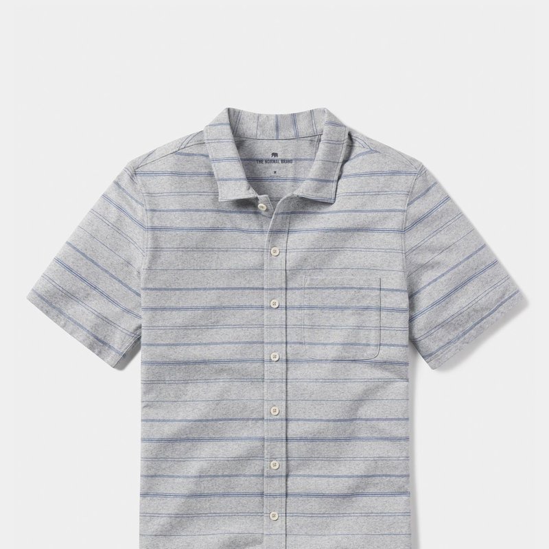 The Normal Brand Active Puremeso Weekend Button Down In Grey