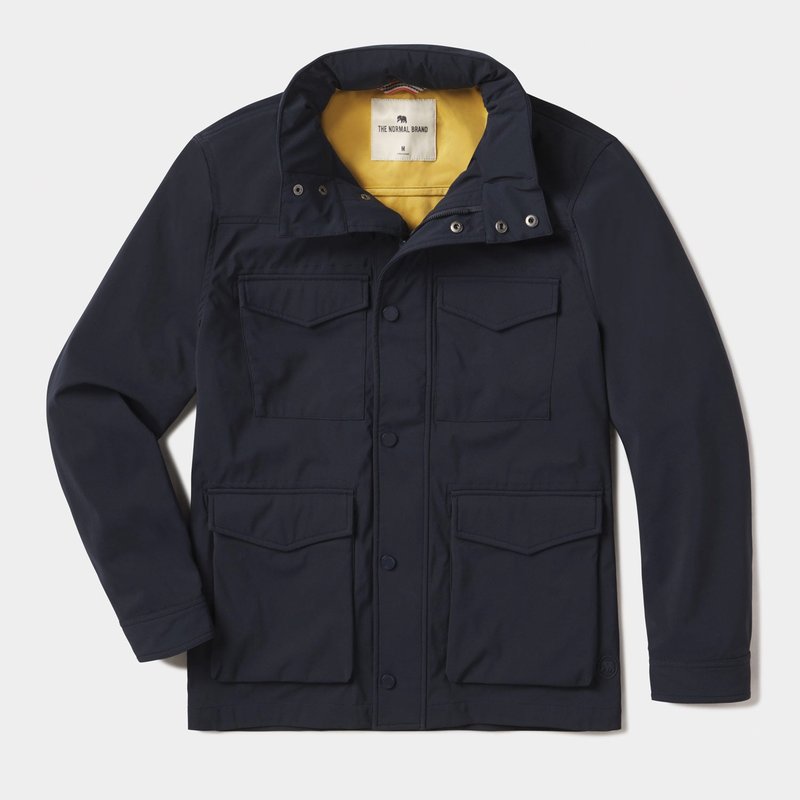 The Normal Brand Bonded Shell Jacket In Blue