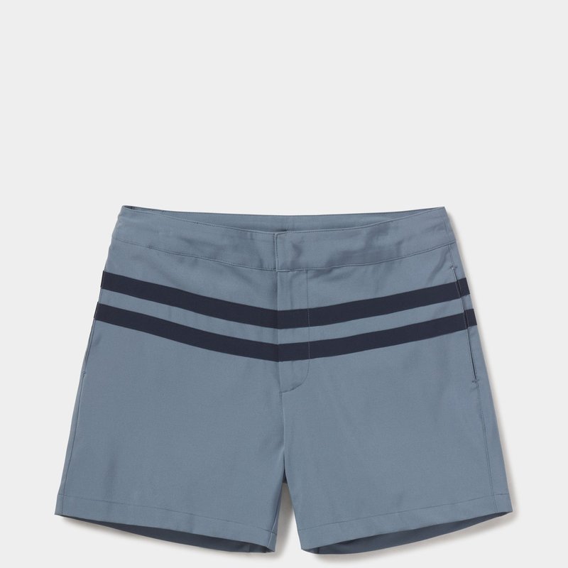 The Normal Brand Button Front Trunks In Blue