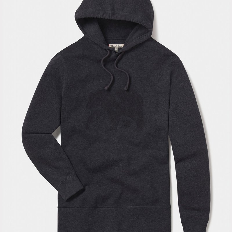 The Normal Brand Clay Fleece Collegiate Hoodie In Grey