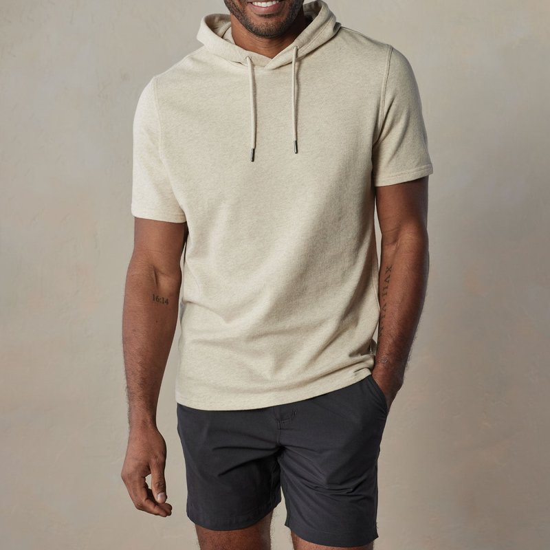 Shop The Normal Brand Cole Terry Athletic Hoodie In Brown