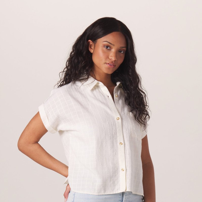 The Normal Brand Freshwater Camp Shirt In White