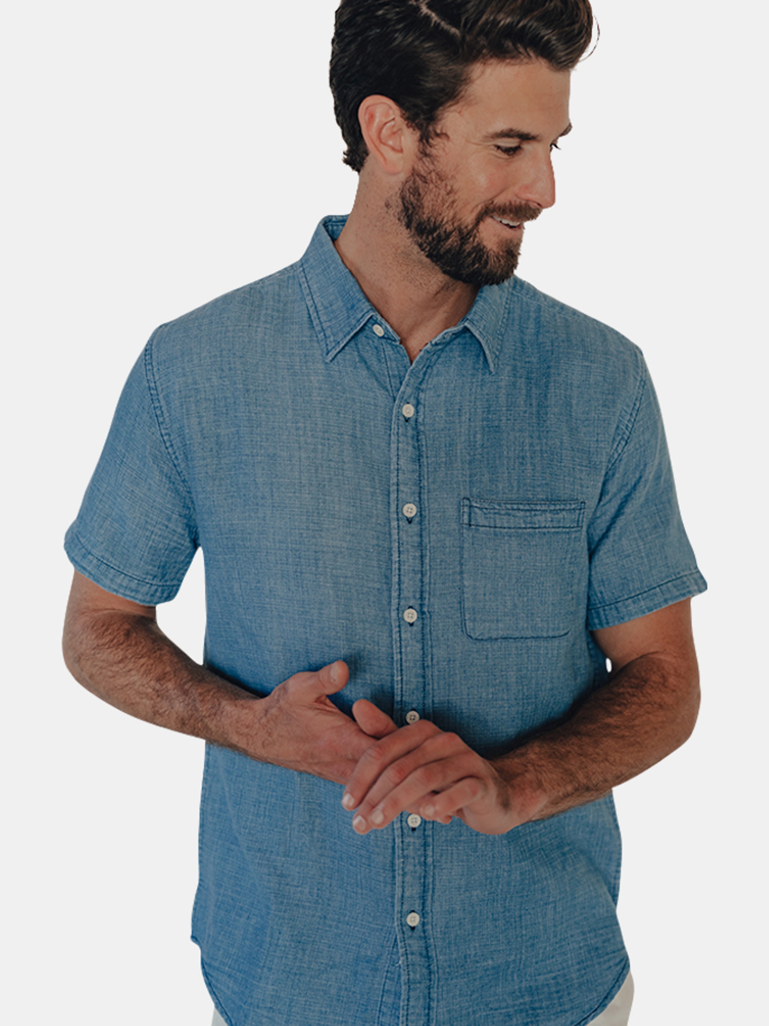 Freshwater Short Sleeve Button Up Shirt - The Normal Brand