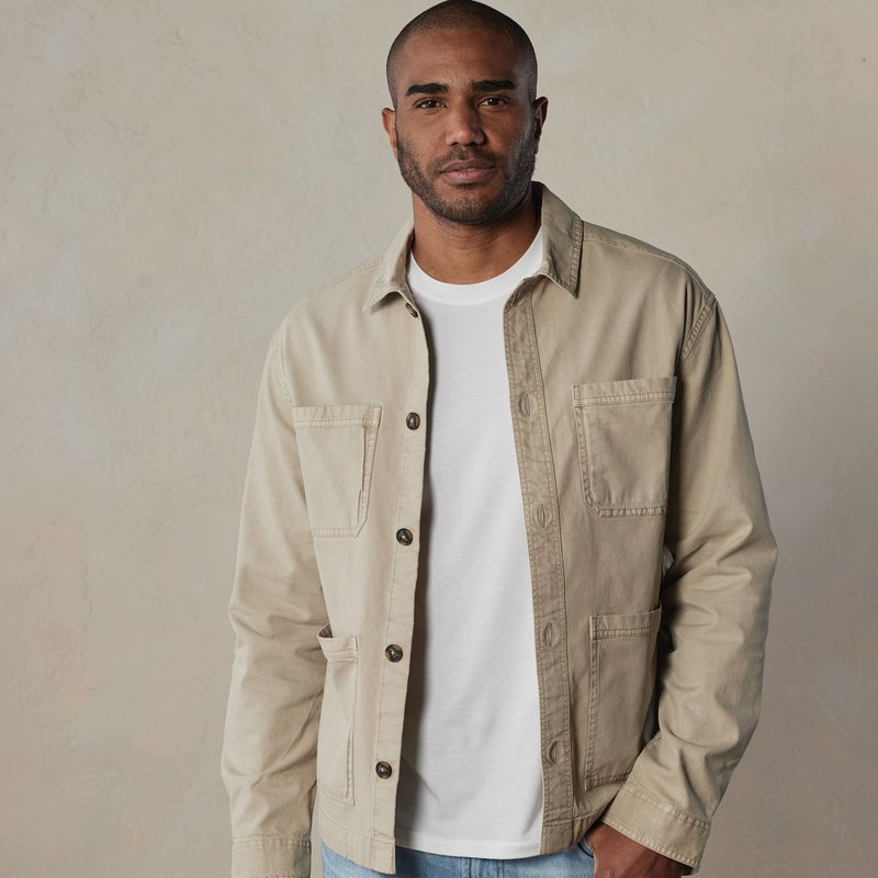 Shop The Normal Brand James Canvas Overshirt In Brown