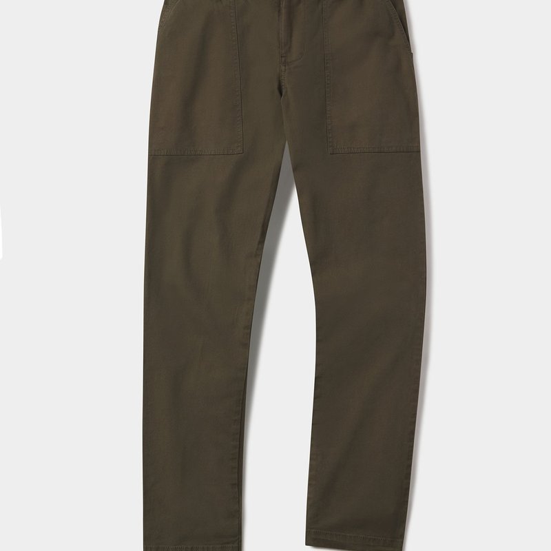 The Normal Brand James Canvas Pant In Green