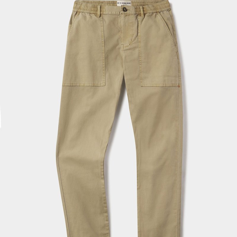 The Normal Brand James Canvas Pant In Brown