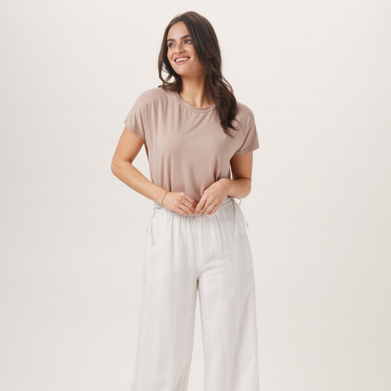 The Normal Brand Kalo Wide Leg Pant In White