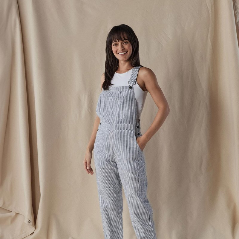 Shop The Normal Brand Lived-in Cotton Canteen Overall In Blue