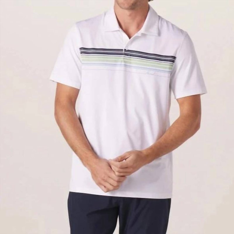 The Normal Brand Men Normal Script Performance Polo Shirt In White
