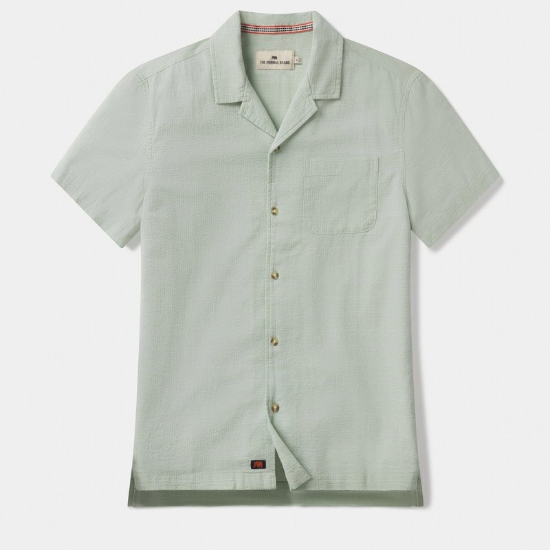 Shop The Normal Brand Men's Freshwater Camp Shirt In Green