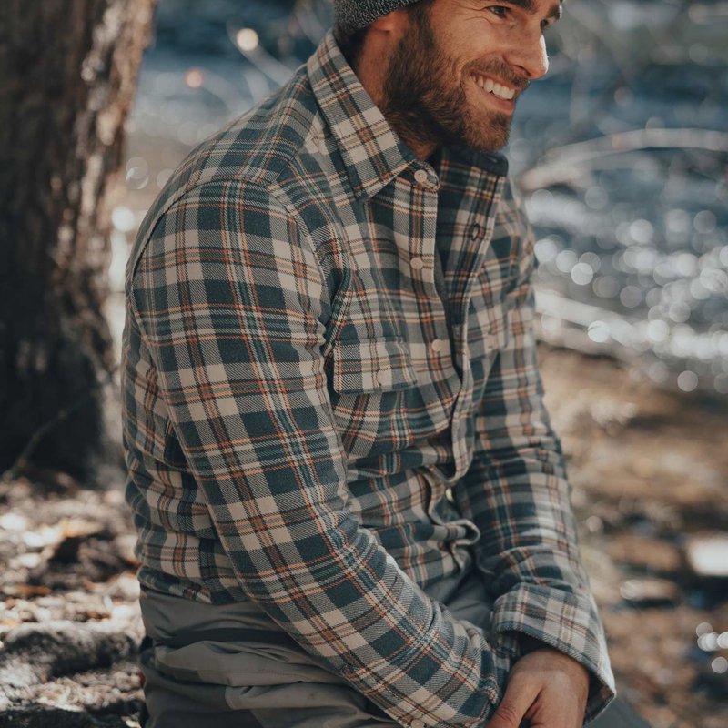 The Normal Brand Mountain Overshirt In Blue