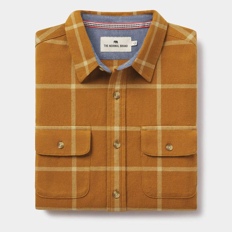 The Normal Brand Mountain Overshirt In Yellow