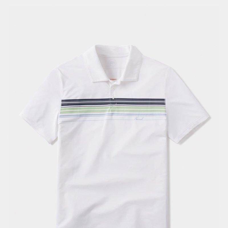 Shop The Normal Brand Normal Script Performance Polo In White