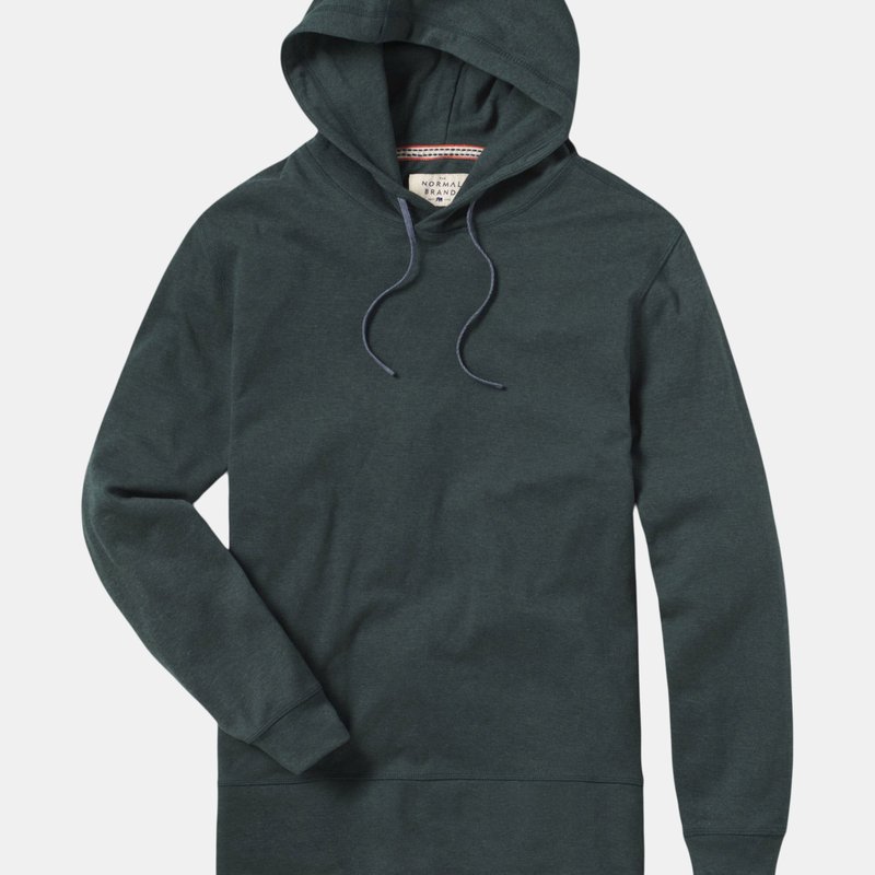 The Normal Brand Puremeso Basic Hoodie In Green Gables