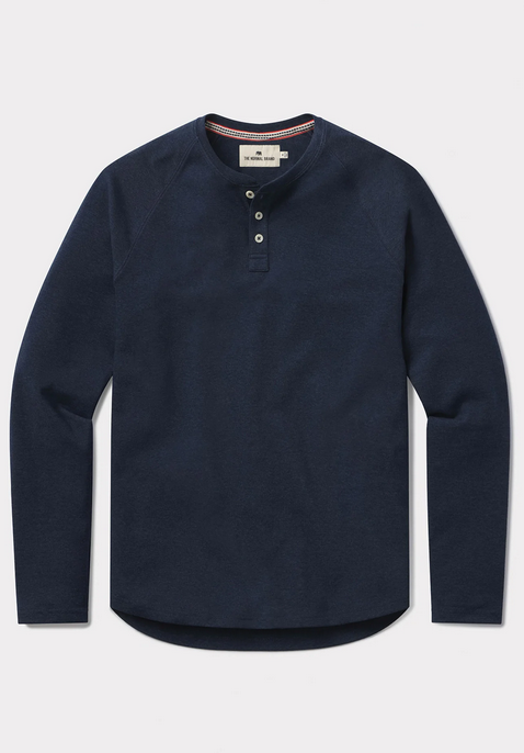 The Normal Brand Puremeso Everyday Henley In Blue