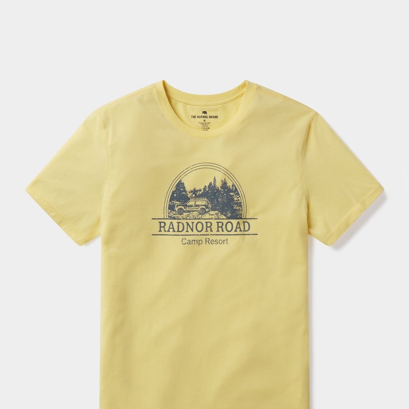 Shop The Normal Brand Radnor Road Tee In Yellow