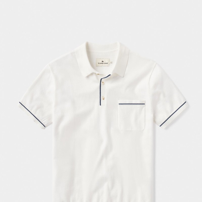 The Normal Brand Robles Knit Polo In White