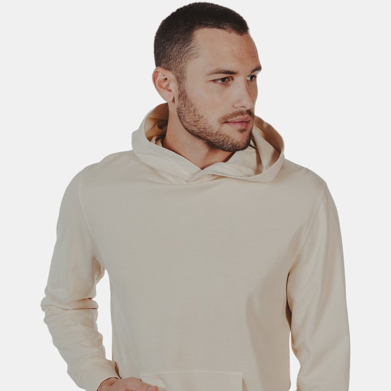 The Normal Brand Terry Pop-over Hoodie In Cream