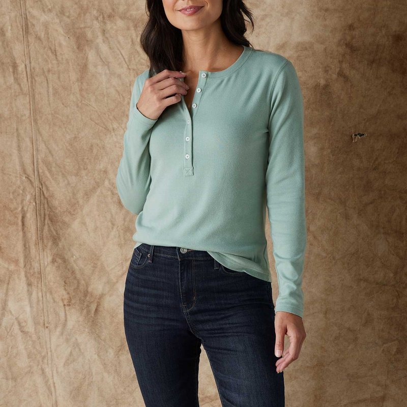 The Normal Brand Women's Puremeso Henley In Green