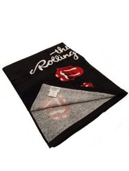 The Rolling Stones Logo Cotton Beach Towel (Black/Red) (One Size)