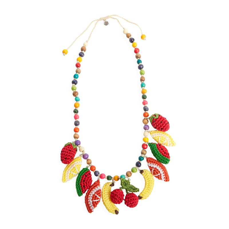 Shop The Sak Clara Charm Necklace In Red