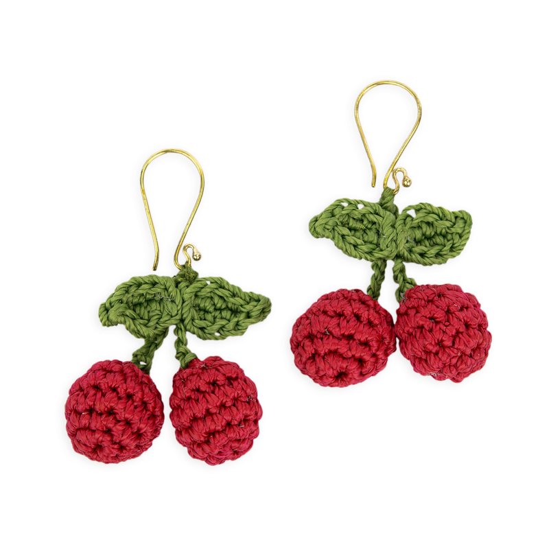 Shop The Sak Cyrus Charm Earrings In Red