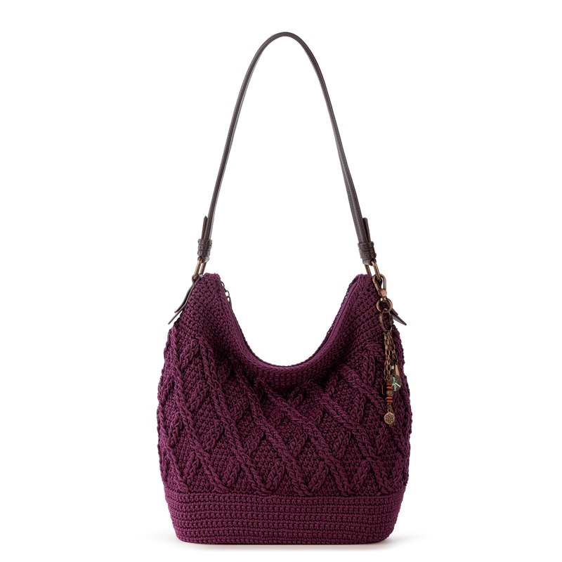 The Sak Sequoia Hobo Leather Bag In Red