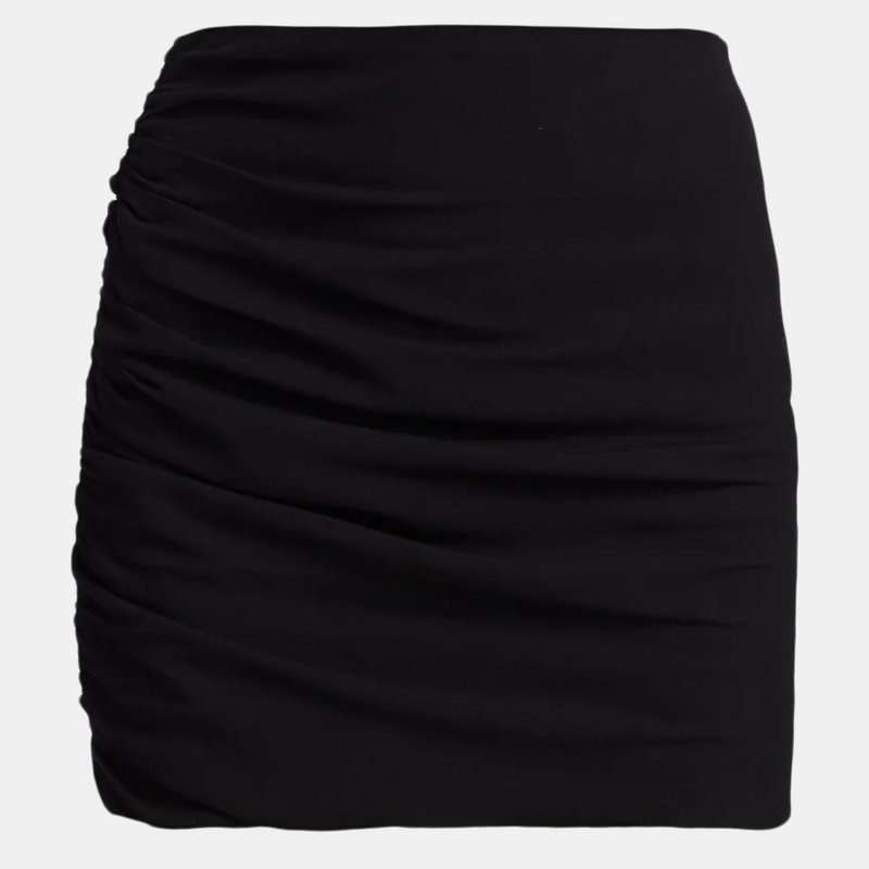 Shop The Sei Ruched Mini Skirt In Black