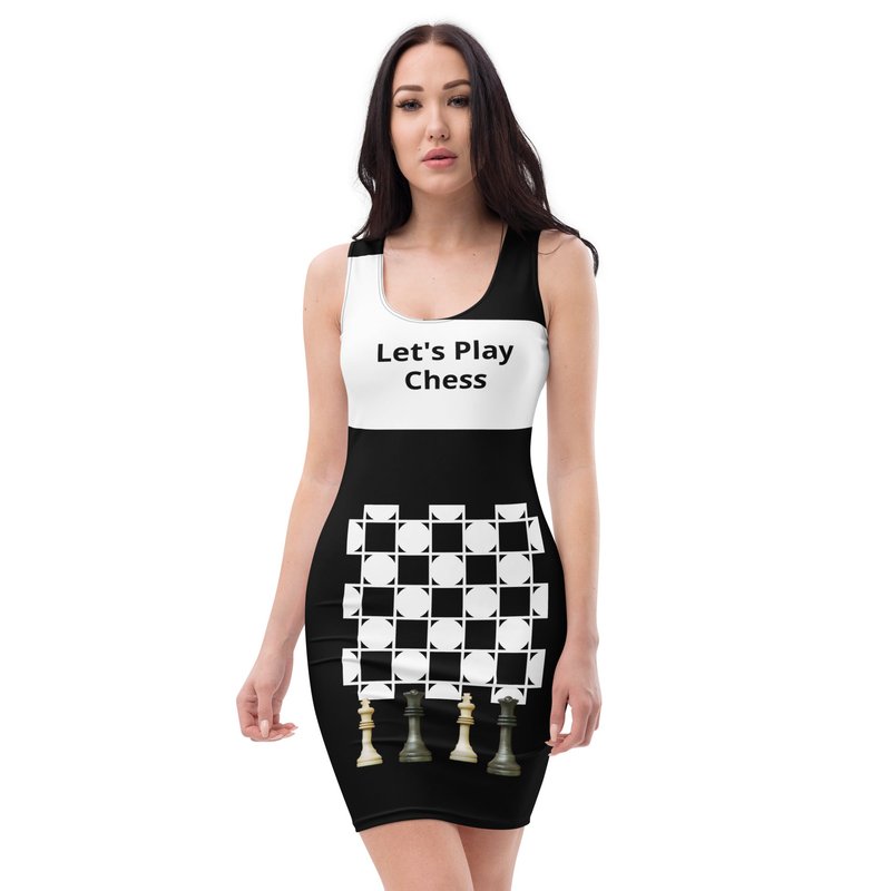 Theomese Fashion House Chess Dress In Multi