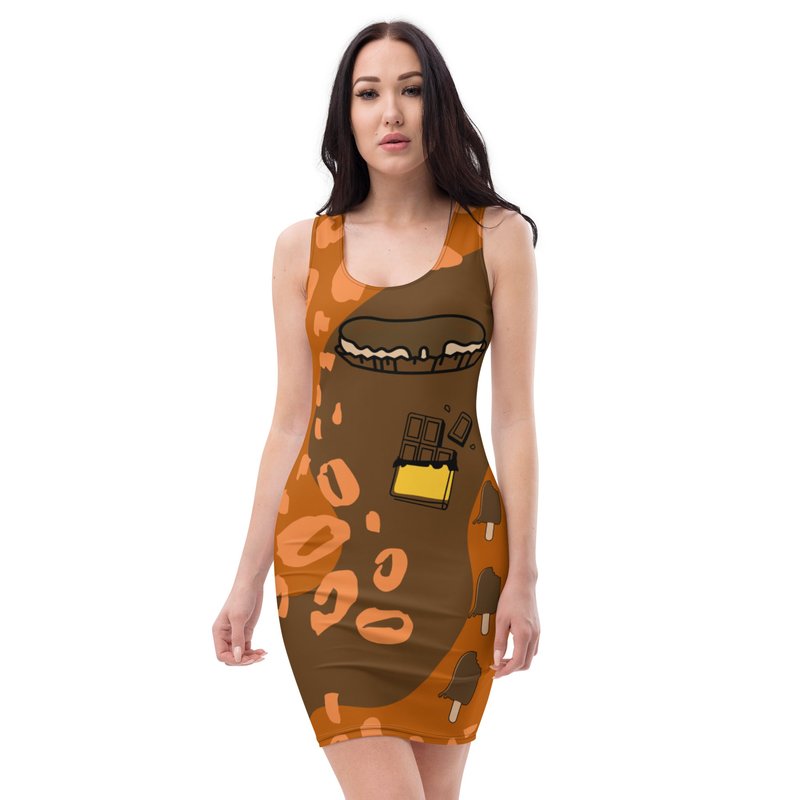 Theomese Fashion House Chocolate Dress 2 In Multi
