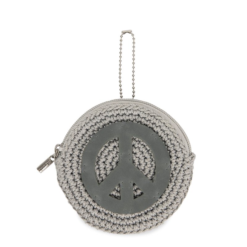 The Sak Circle Coin Pouch In Grey