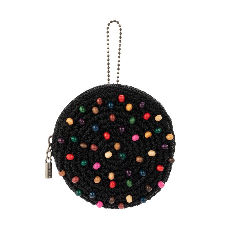 The Sak Circle Coin Pouch In Black
