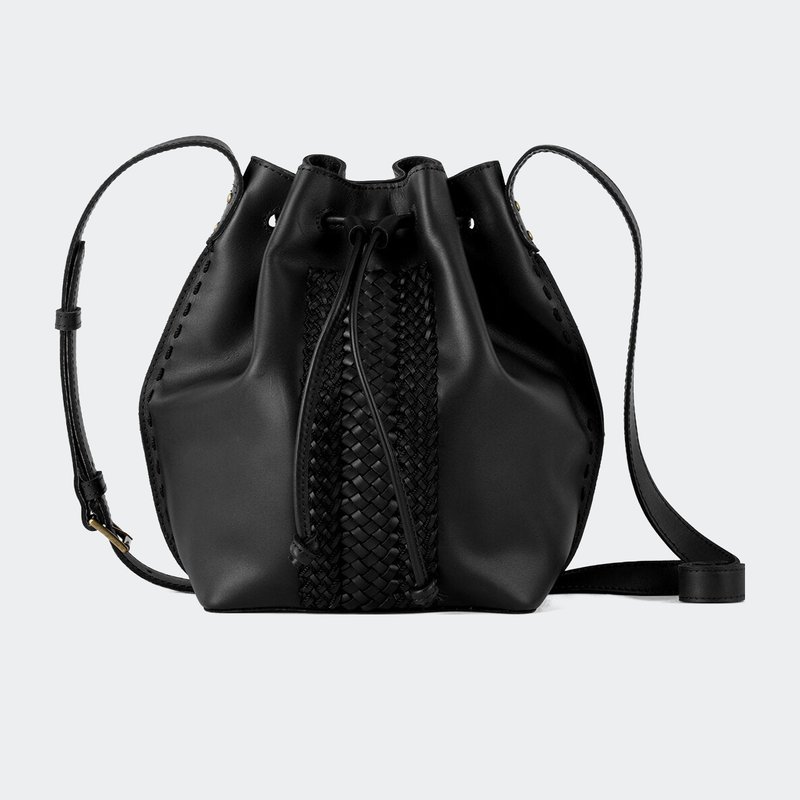 The Sak Ivy Drawstring Bucket Bag In Black