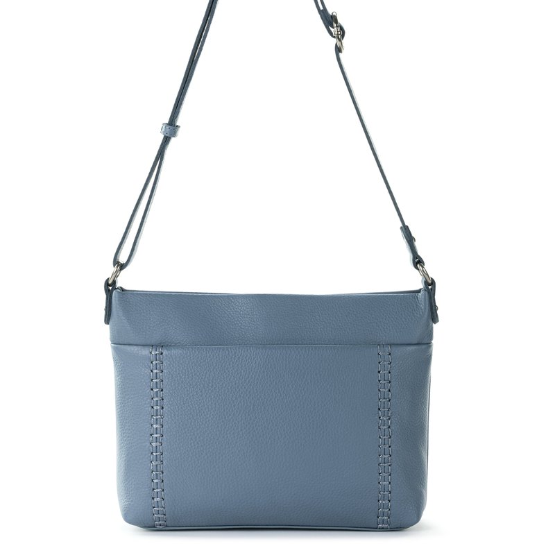 The Sak Melrose Leather Crossbody Handbag In Blue