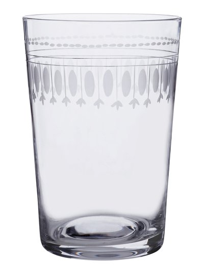 The Vintage List A Set Of Six Crystal Tumblers With Ovals Design product