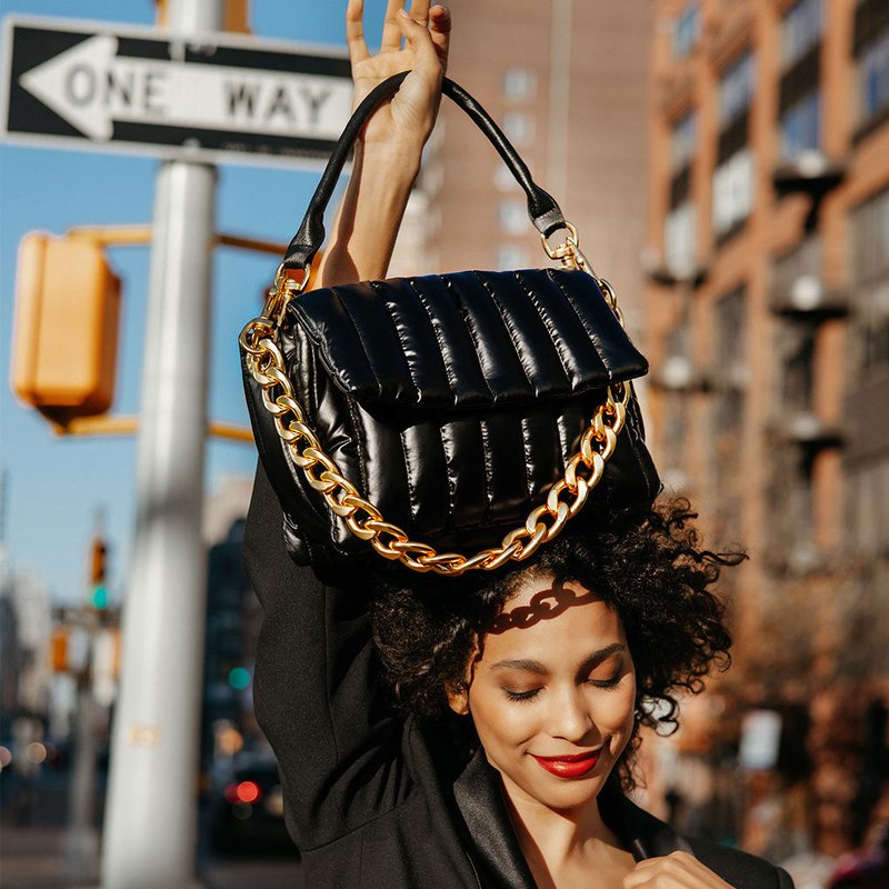 Think Royln Bar Handbags In Pearl Black | ModeSens