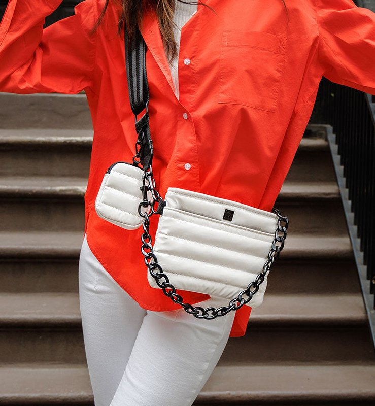 Think Royln Downtown Crossbody Black Patent One Size: Handbags