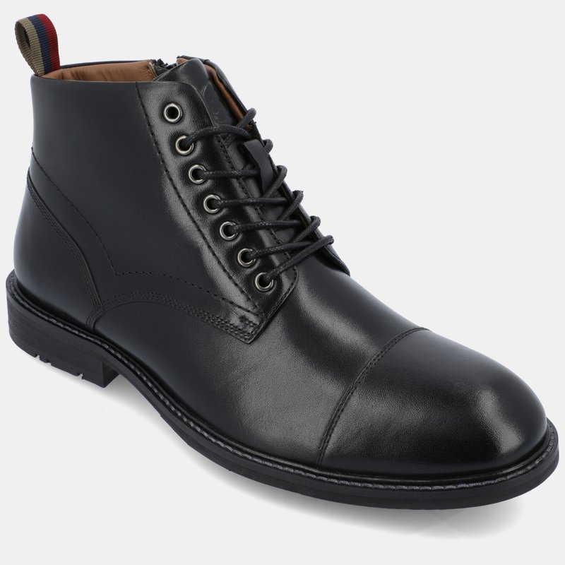 Shop Thomas & Vine Avrum Cap Toe Ankle Boot In Black