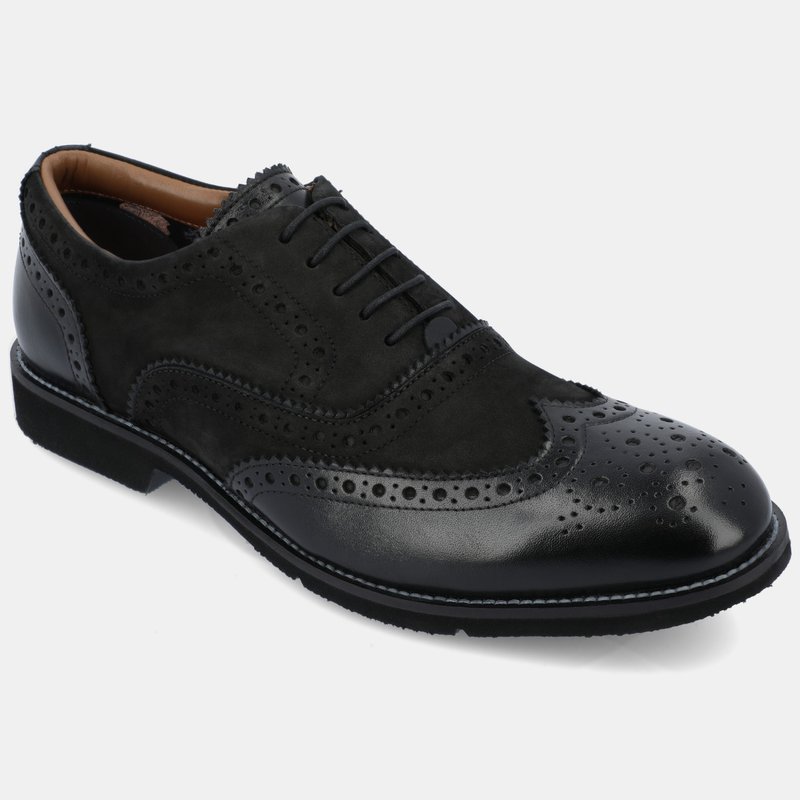 Shop Thomas & Vine Covington Brogue Oxford Shoe In Black
