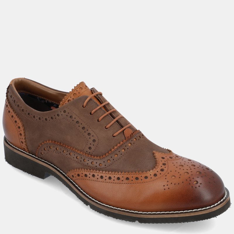 Shop Thomas & Vine Covington Brogue Oxford Shoe In Brown