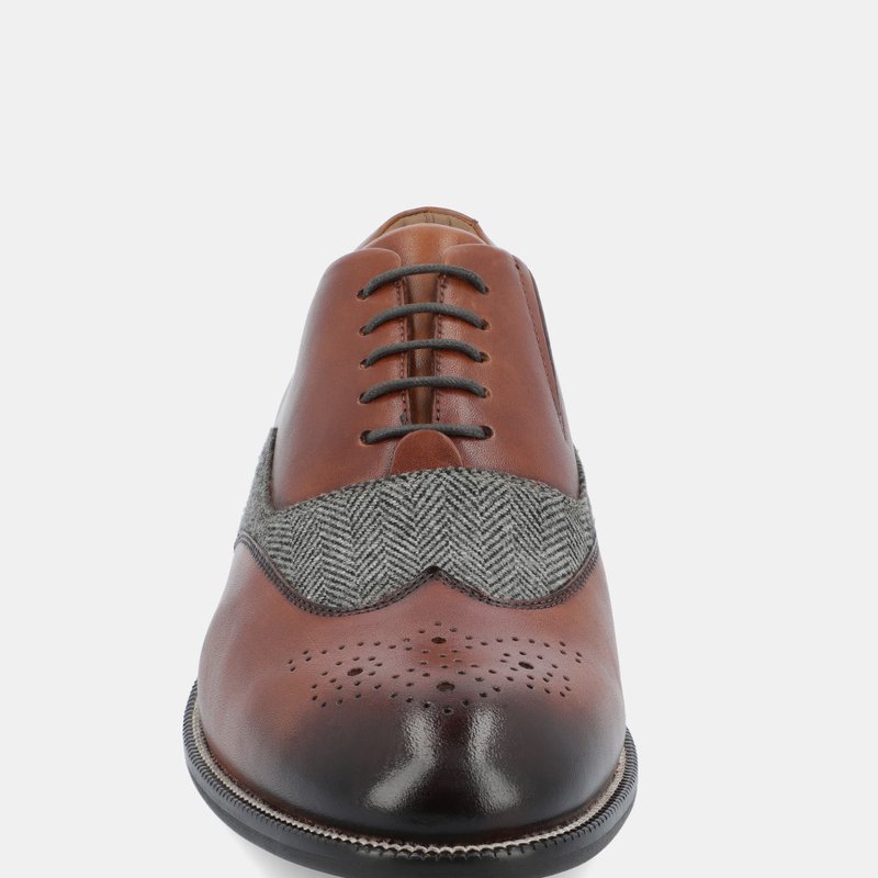 Shop Thomas & Vine Denzell Wingtip Oxford Shoe In Brown