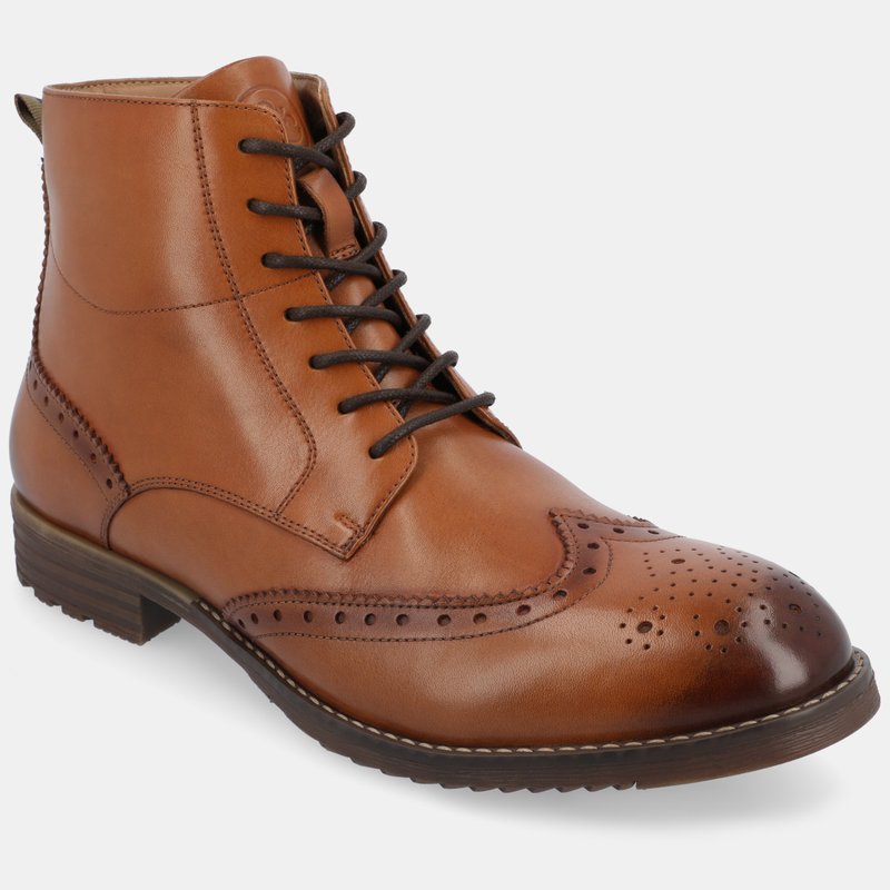 Shop Thomas & Vine Edison Wingtip Ankle Boot In Brown